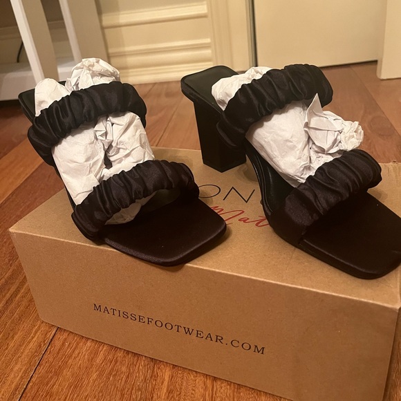 Coconuts By Matisse First Love Heeled Satin Sandals - Picture 1 of 5